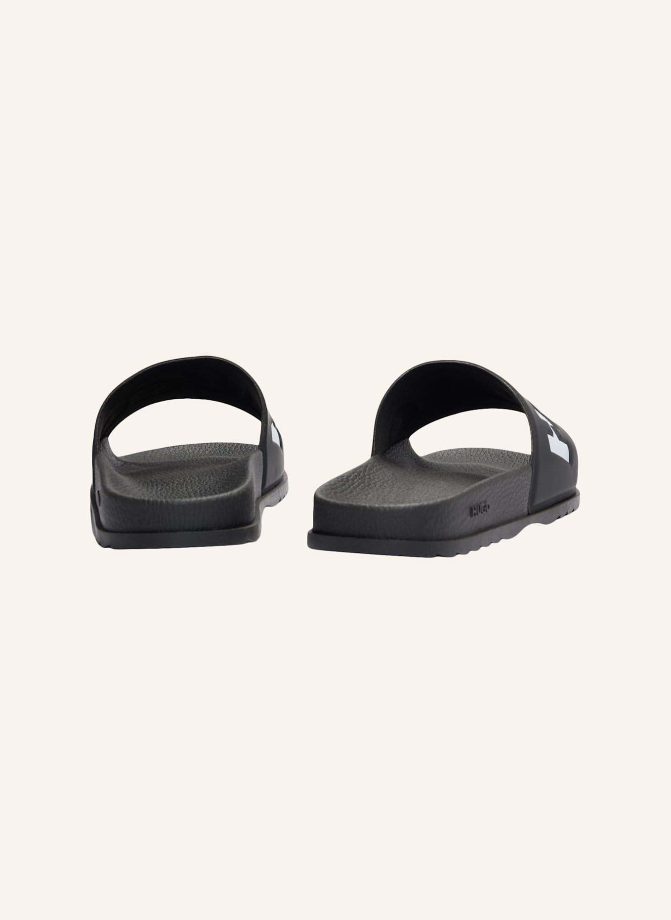 HUGO Sandale MATCH_IT_SLID_RBLG_N: SCHWARZ