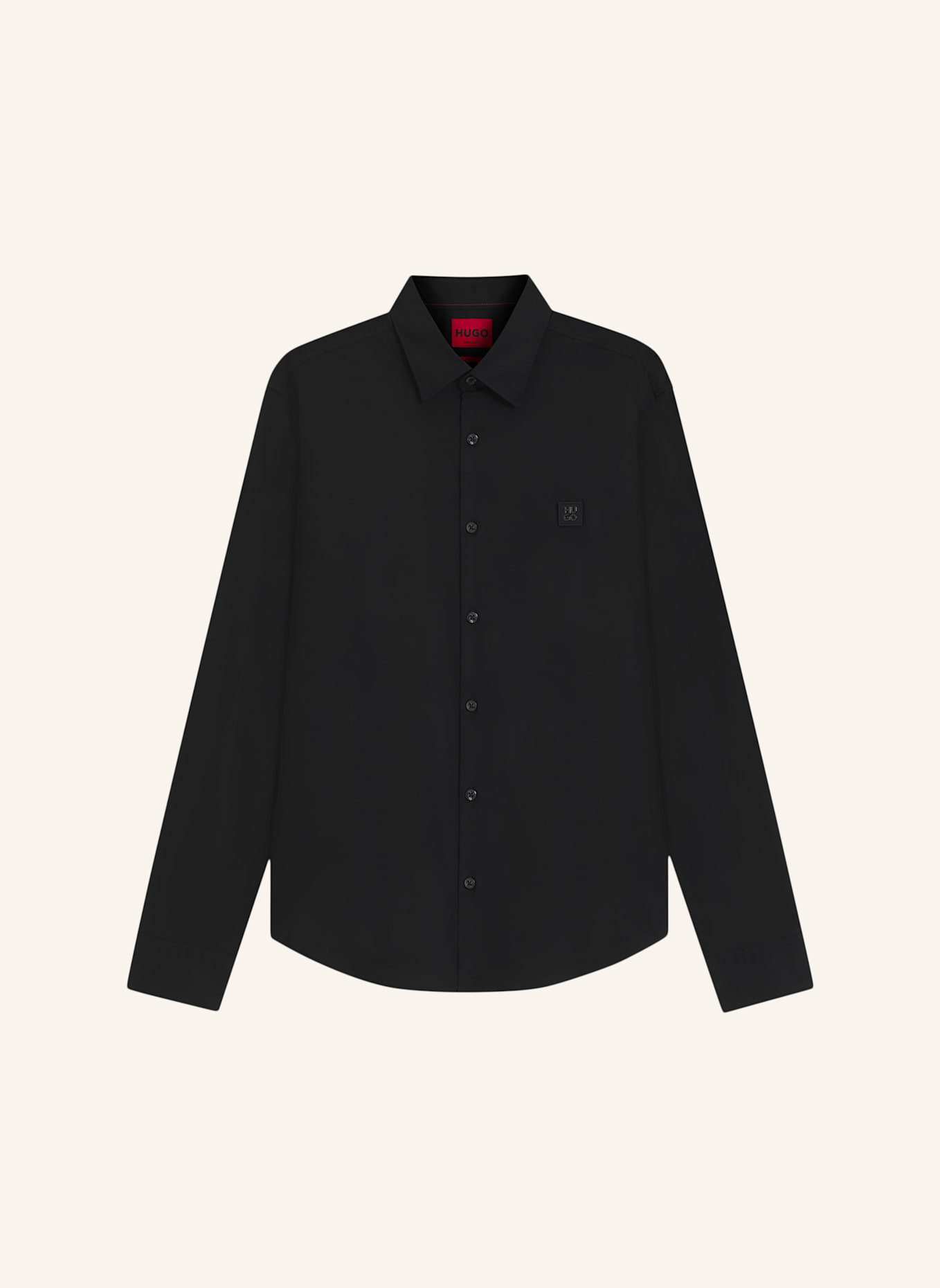 HUGO Business Hemd ERMO Slim Fit: SCHWARZ