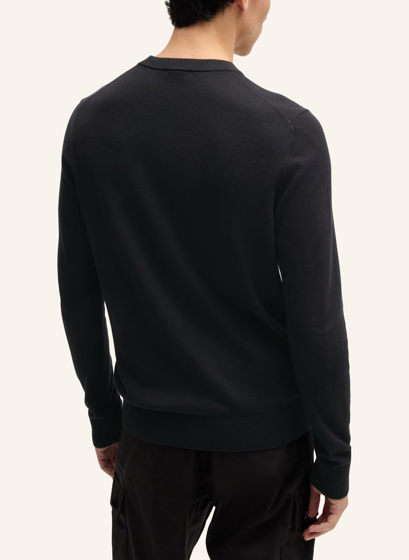 HUGO Pullover SAN CUDO-1 Regular Fit: SCHWARZ