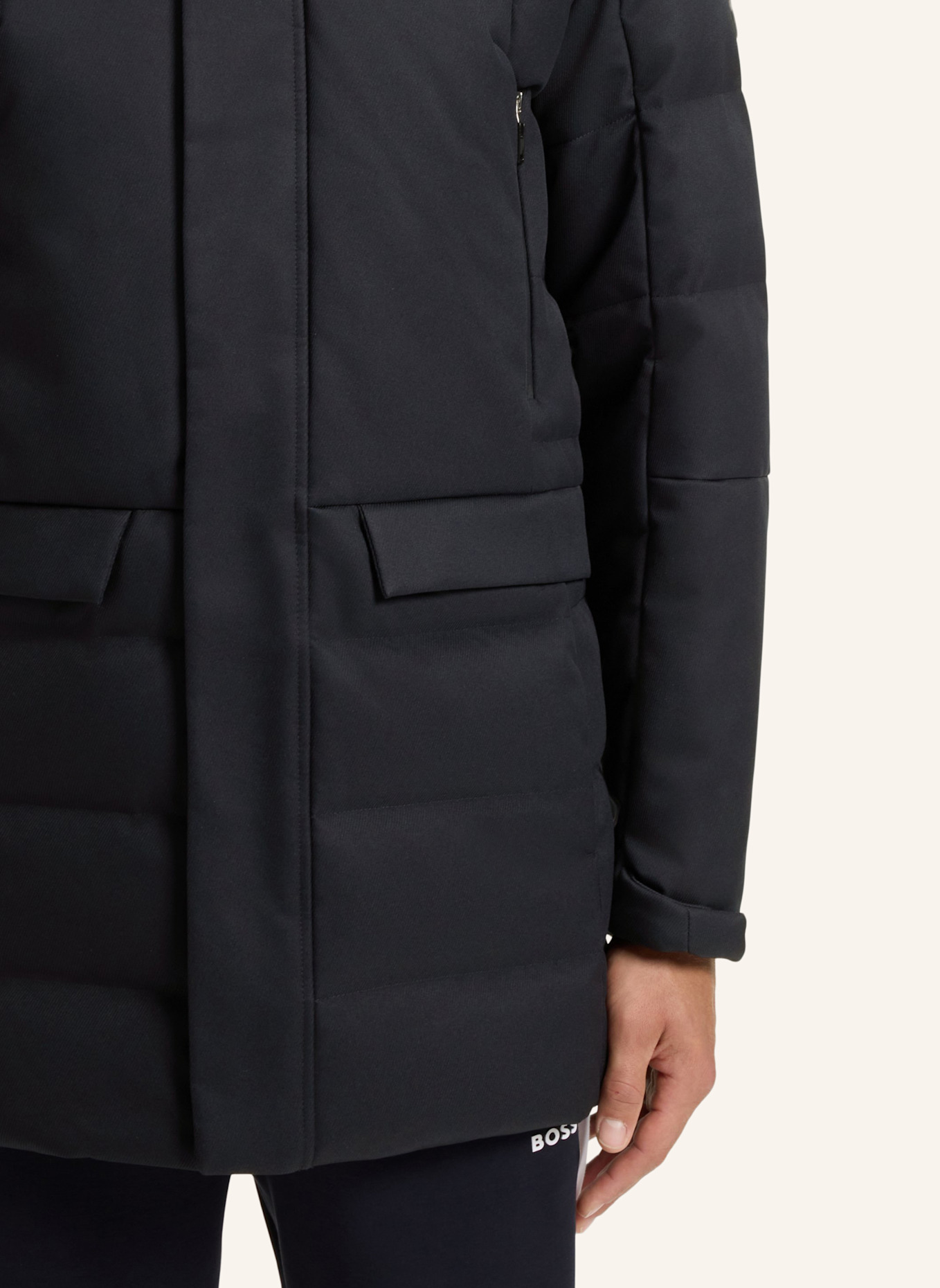 BOSS Parka J_ZORN IN Regular Fit: DUNKELBLAU