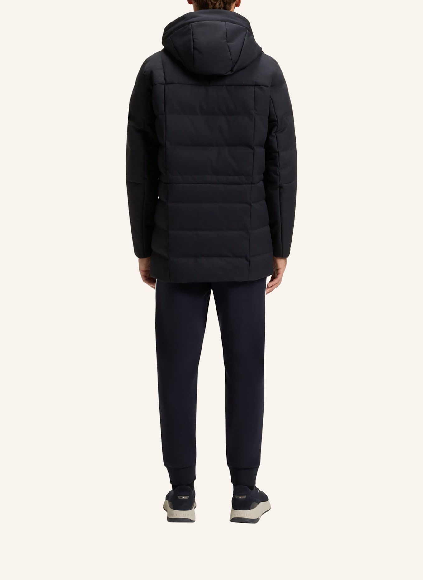 BOSS Parka J_ZORN IN Regular Fit: DUNKELBLAU