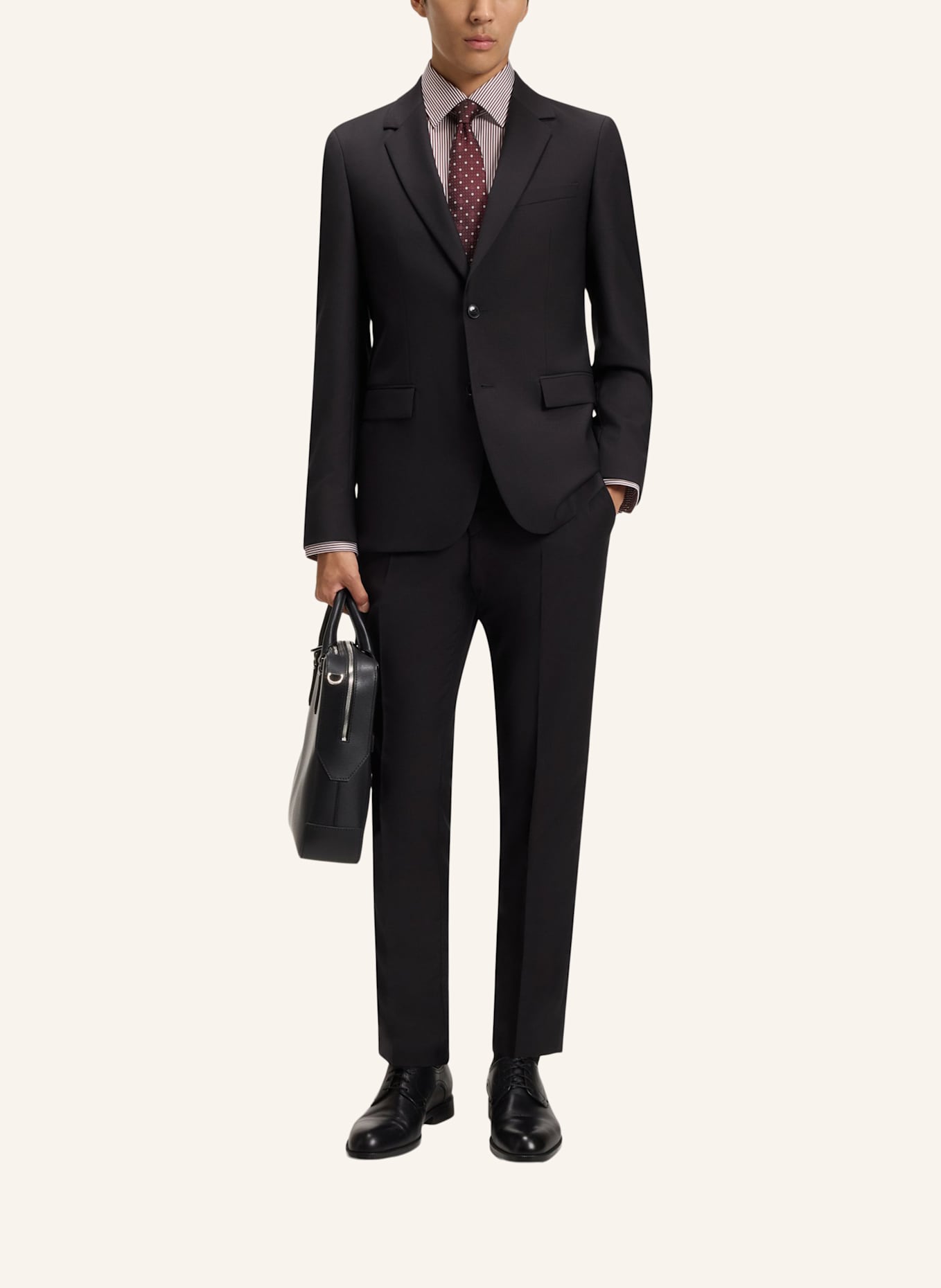 BOSS Business Anzug H-HOUSTON-2PCS-252 Slim Fit: DUNKELROT