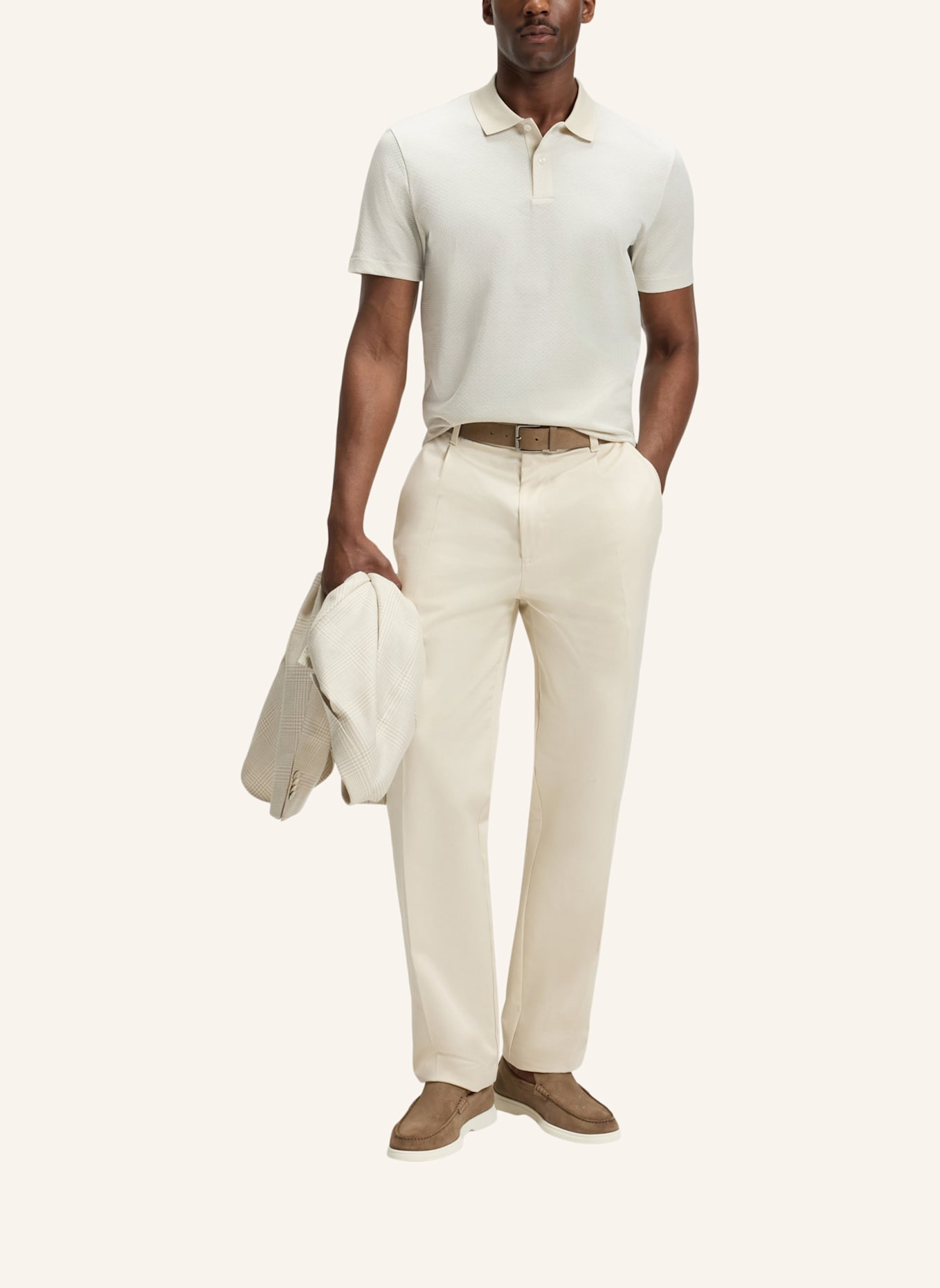 BOSS Poloshirt C-PARLAY 212 Regular Fit: WEISS