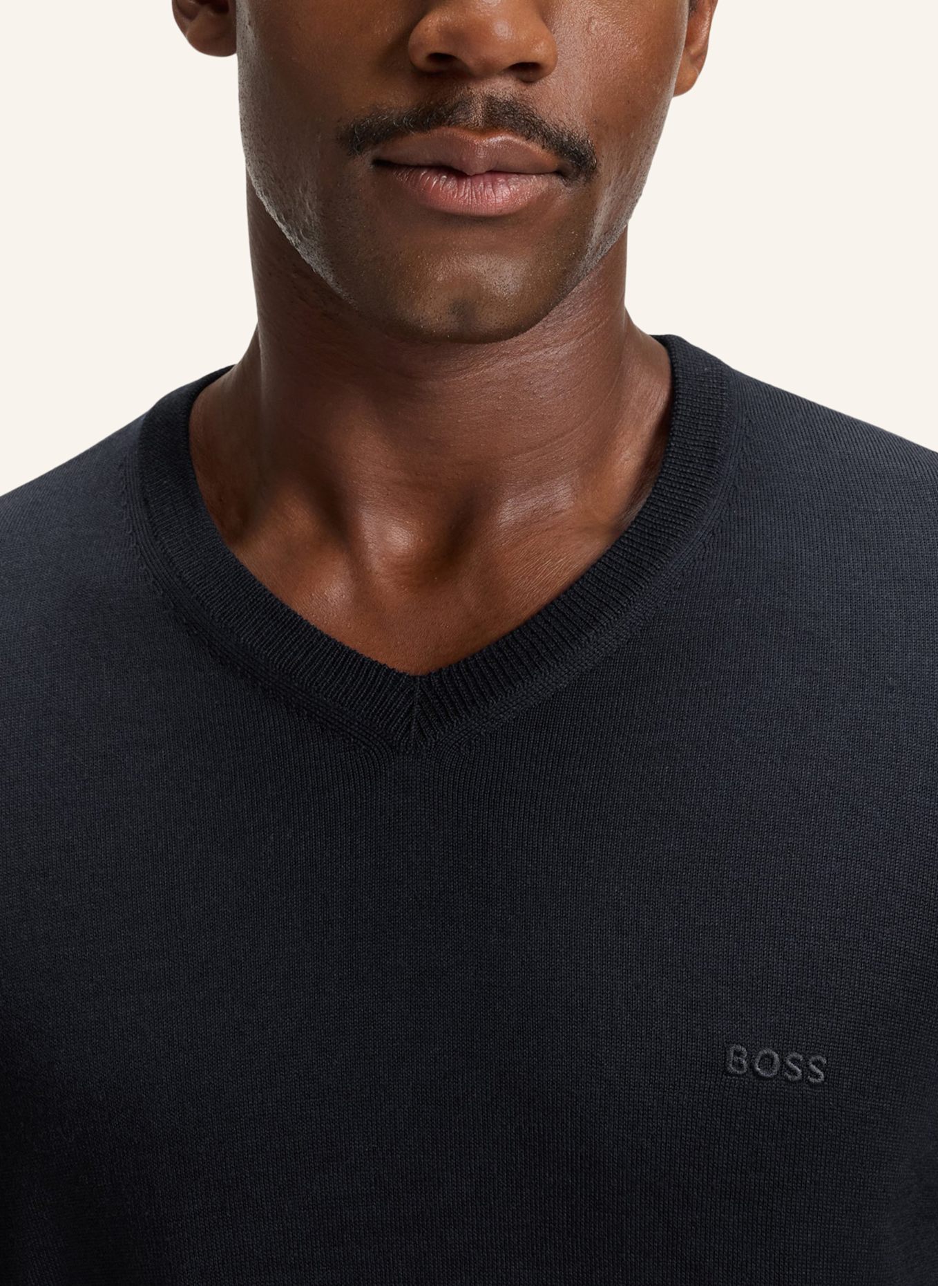 BOSS Pullover BARAM-L Regular Fit: DUNKELBLAU