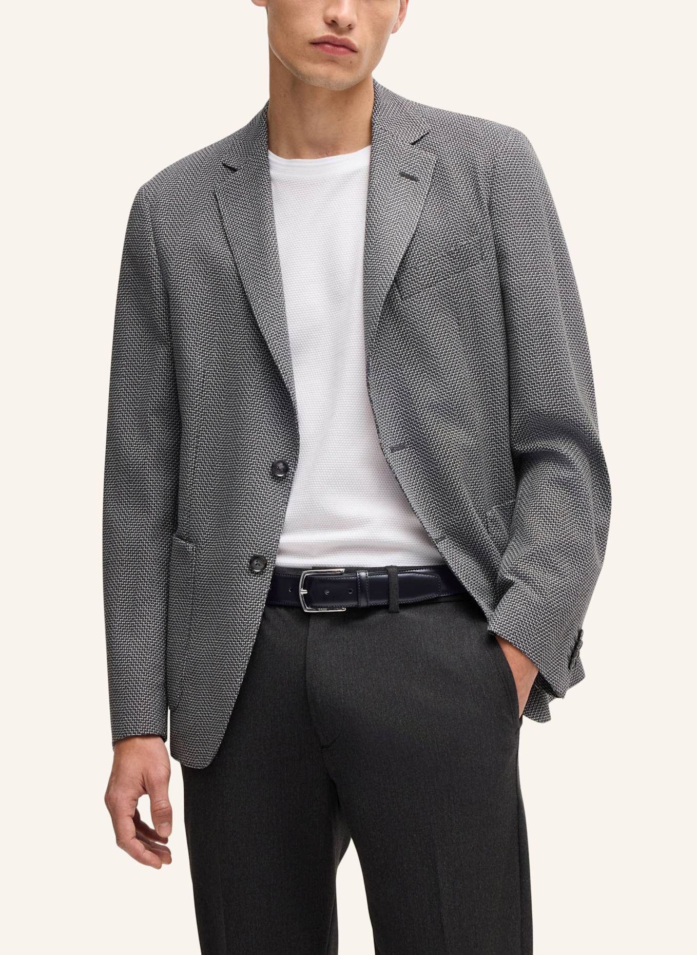 BOSS Business Gürtel CLAUS-TX-ST_SZ35: SCHWARZ