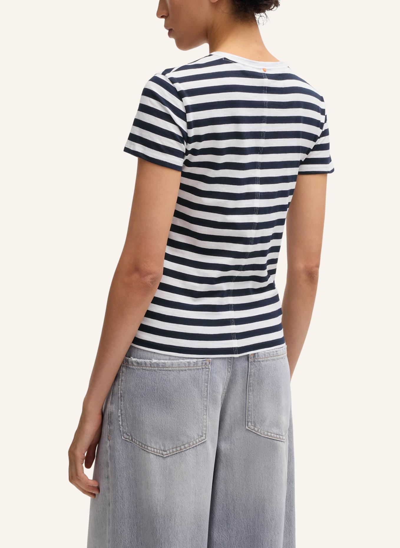 BOSS T-Shirt C_ESLA_STRIPED Slim Fit: WEISS