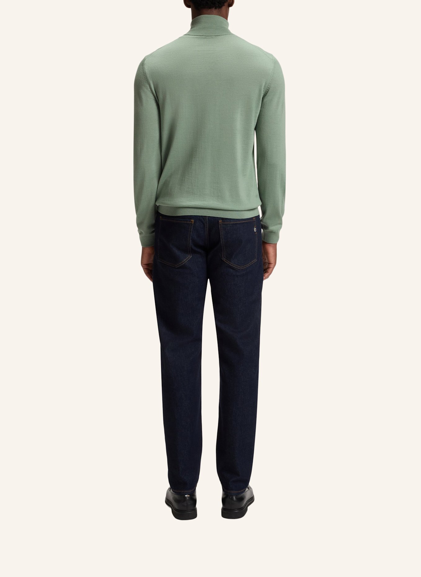 BOSS Rollkragenpullover MUSSO: HELLGRÜN