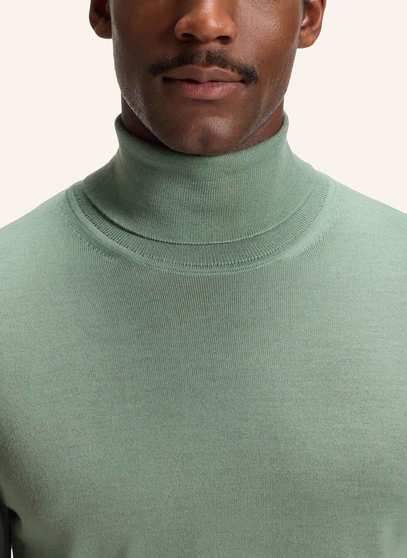 BOSS Rollkragenpullover MUSSO: HELLGRÜN