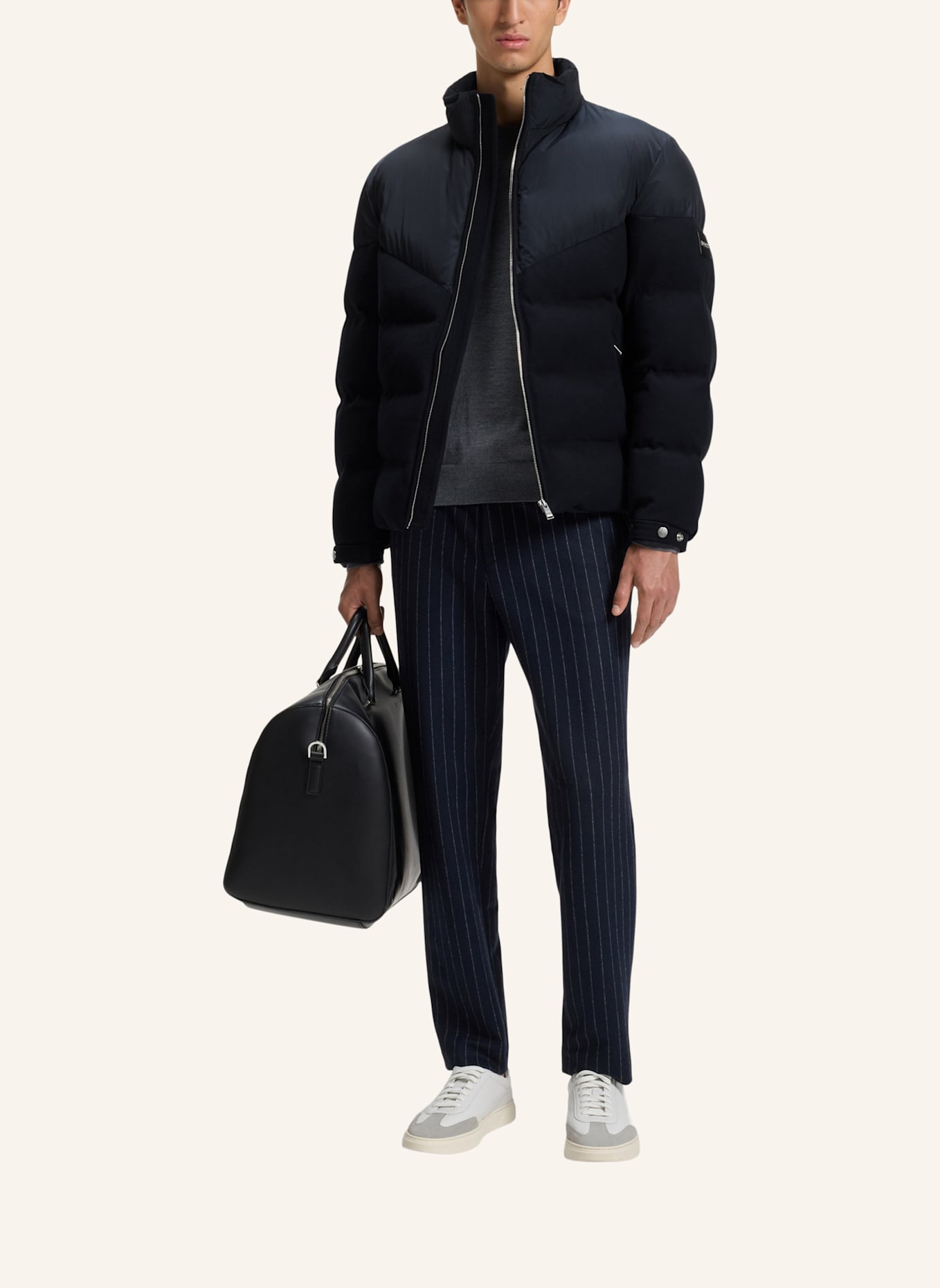 BOSS Casual Jacke H-CLANELLO1: DUNKELBLAU