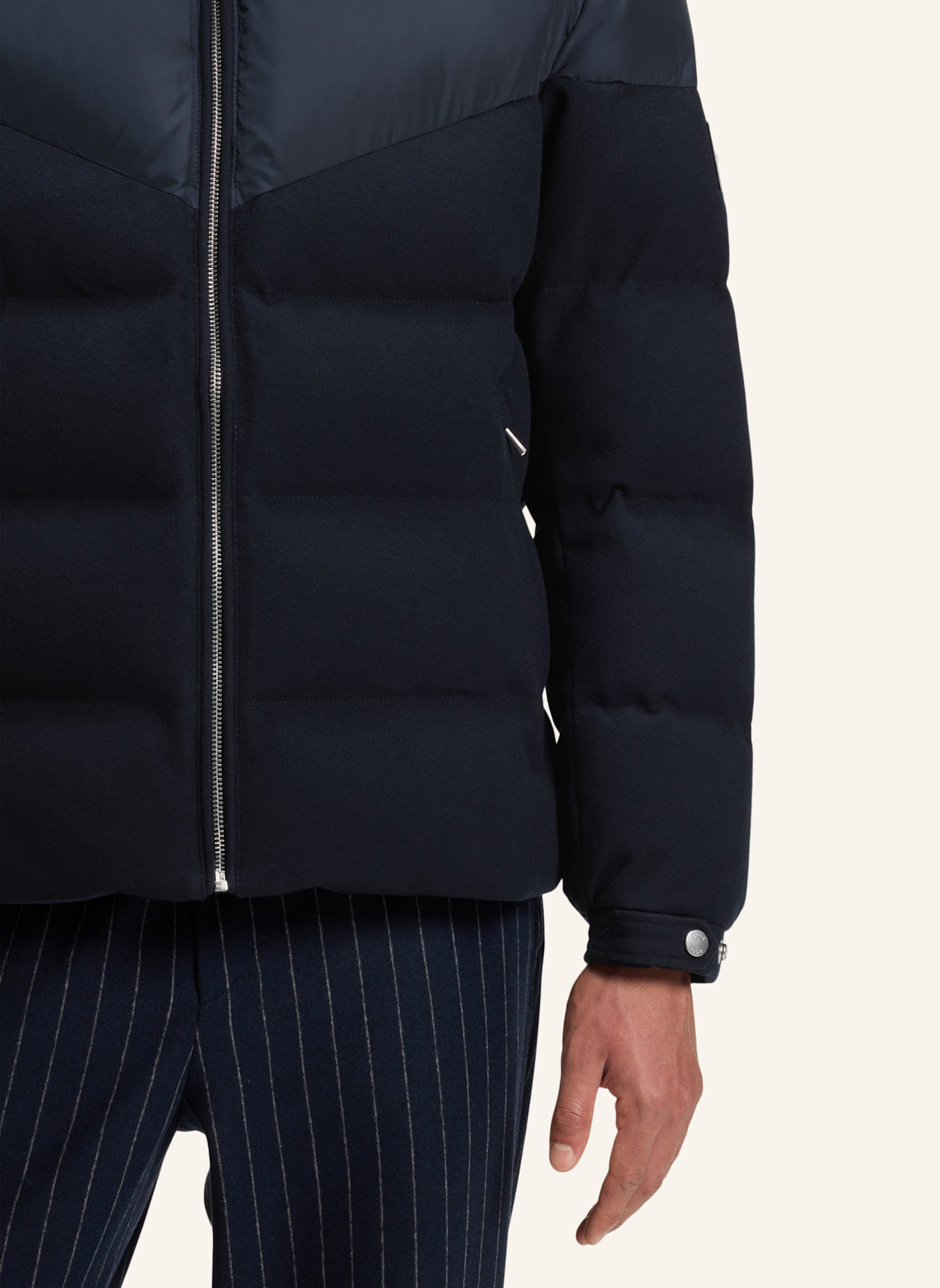 BOSS Casual Jacke H-CLANELLO1: DUNKELBLAU