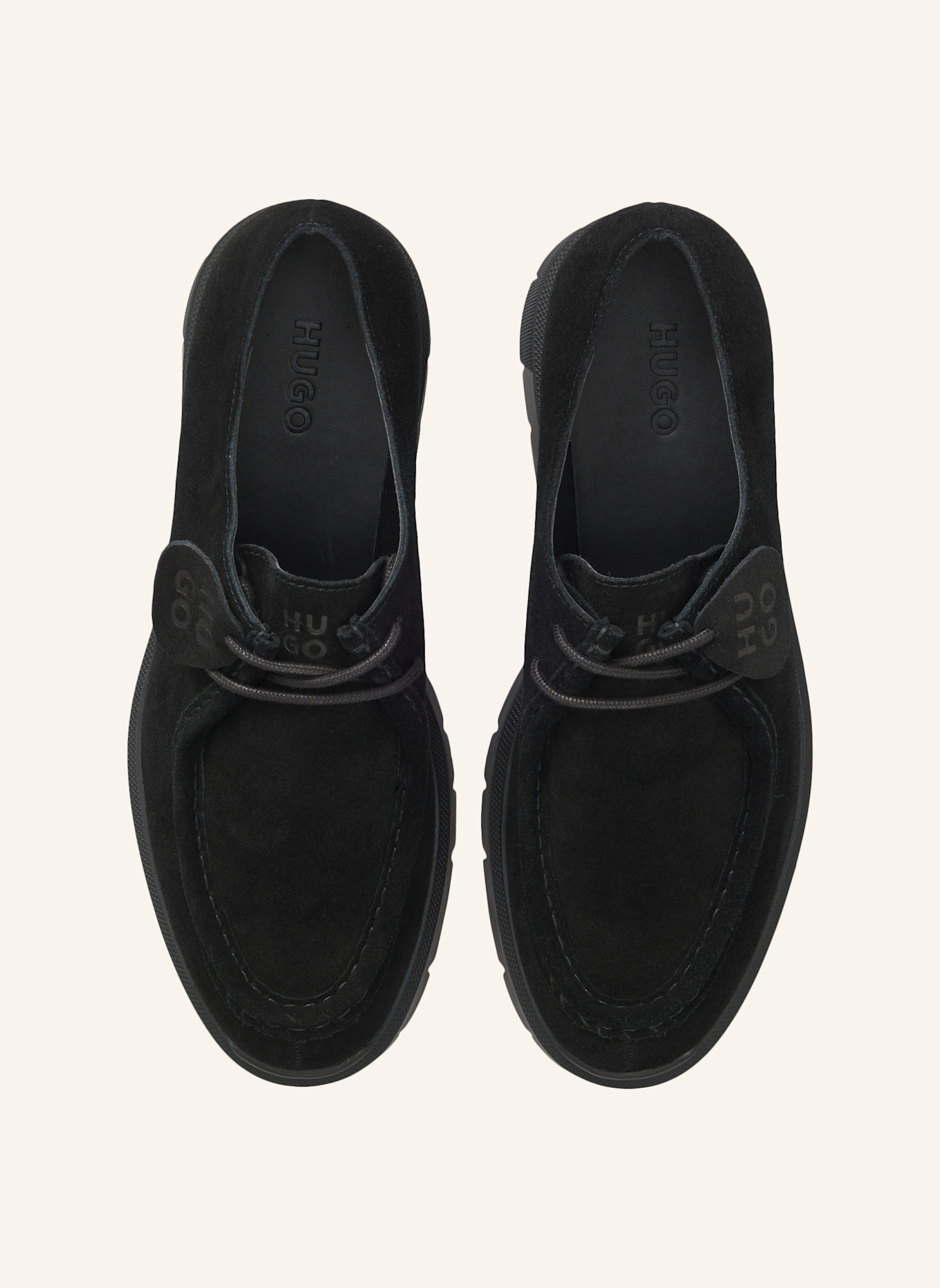 HUGO Plateau-Schnürer KRIS: SCHWARZ