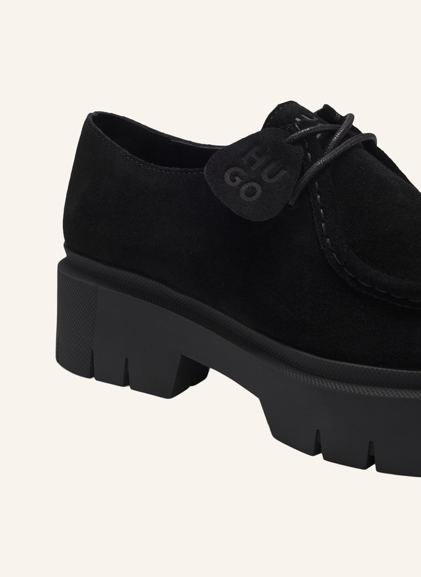 HUGO Plateau-Schnürer KRIS: SCHWARZ