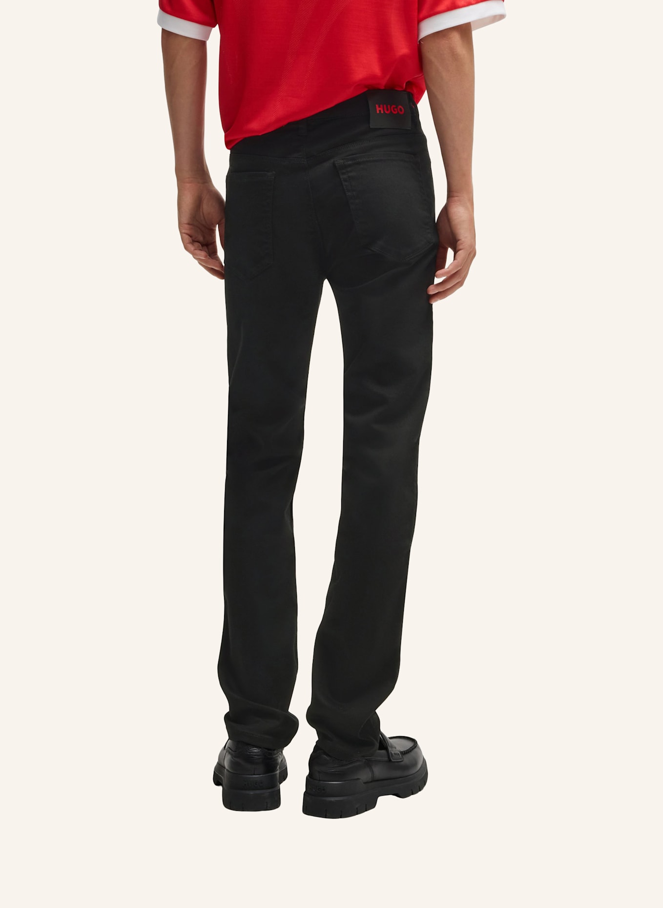 HUGO Jeans HUGO 708 Slim Fit: SCHWARZ