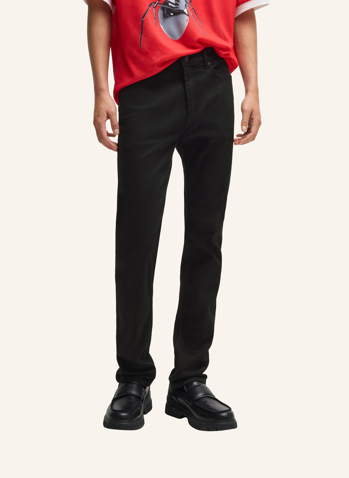 HUGO Jeans HUGO 708 Slim Fit: SCHWARZ