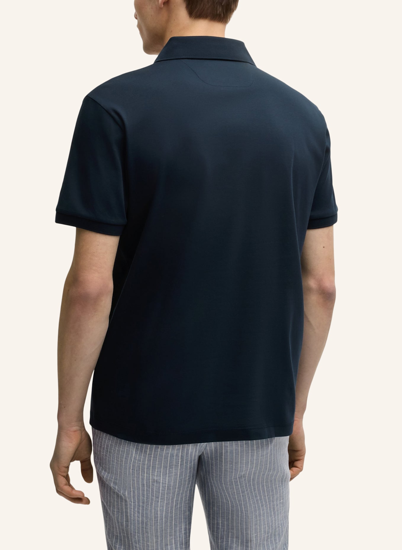 BOSS Poloshirt L-PERRY 14 Regular Fit: DUNKELBLAU