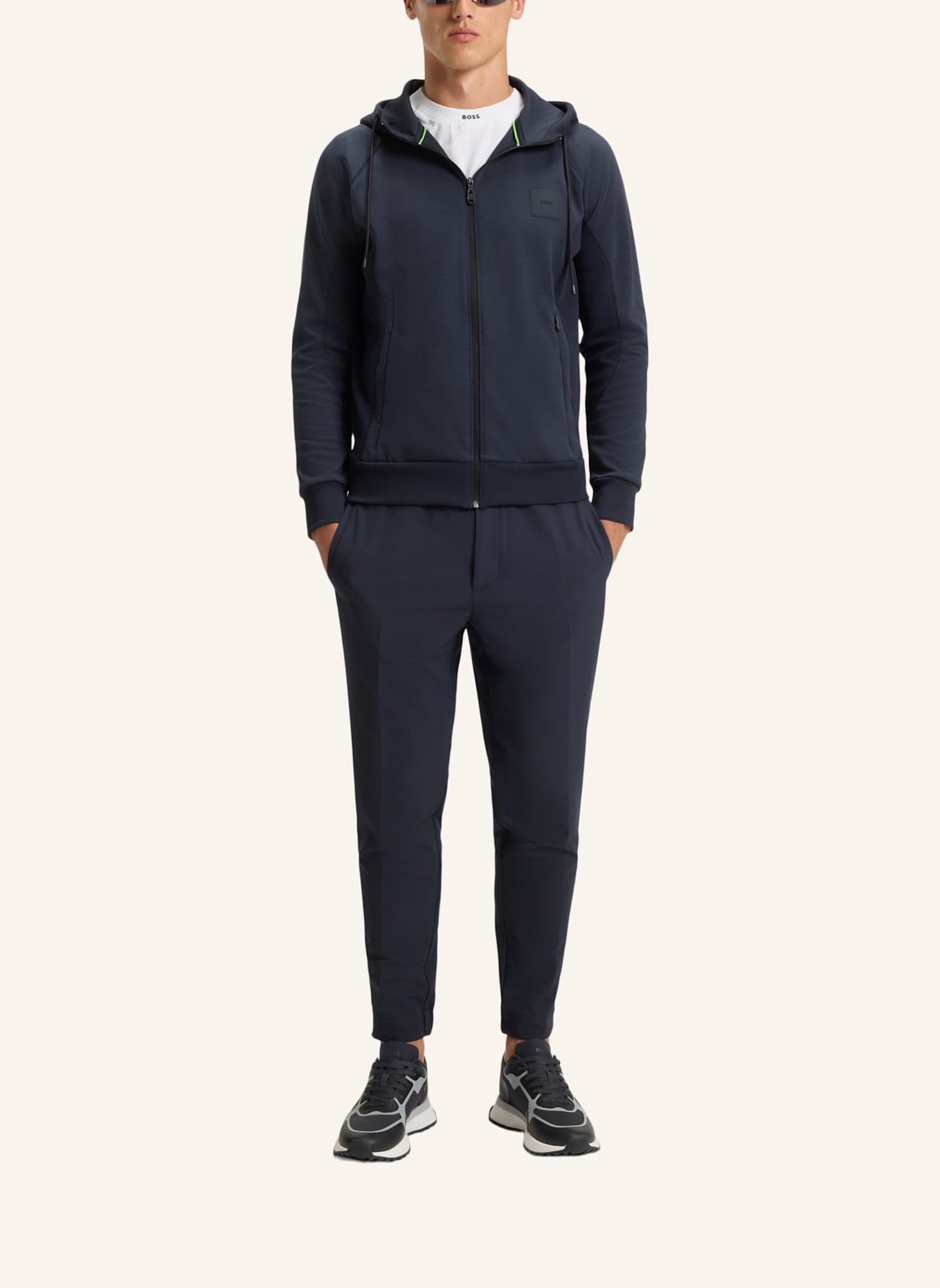 BOSS Sneaker JONAH_RUNN_METH: BLAU