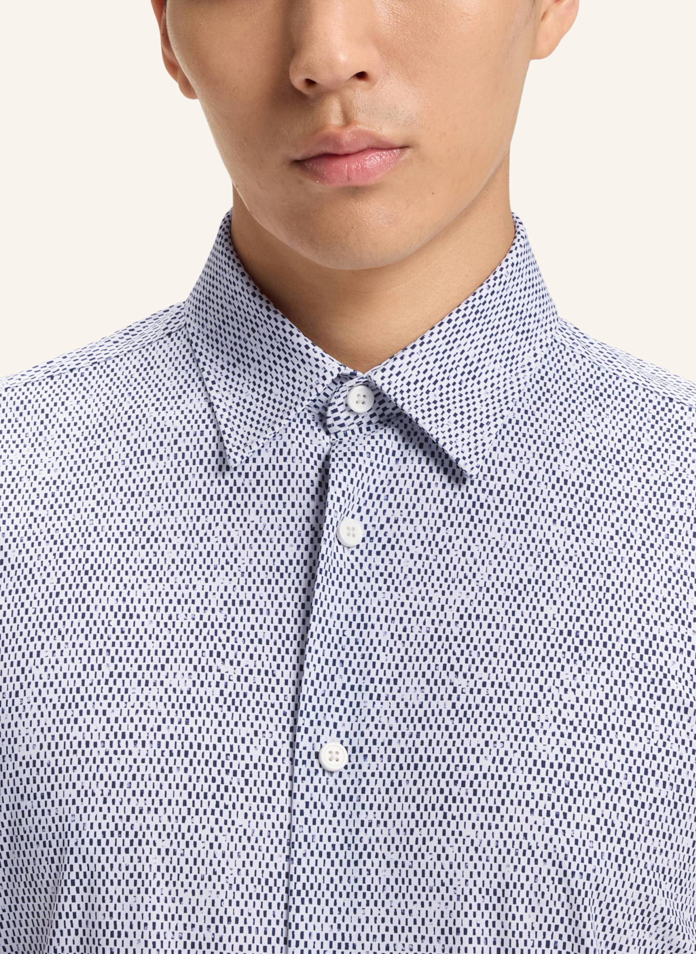 BOSS Casual Hemd P-ROAN-KENT-C1-233 Slim Fit: DUNKELBLAU