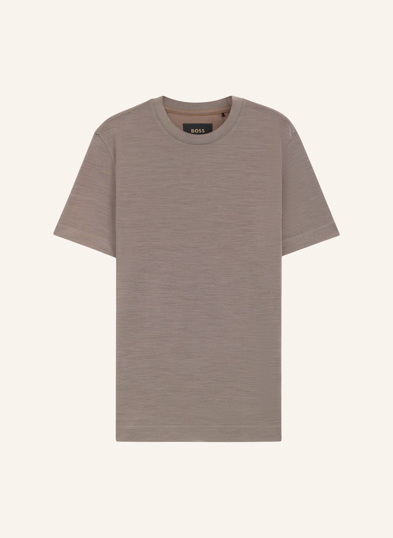 BOSS T-Shirt L-TESAR 113 Regular Fit: BEIGE