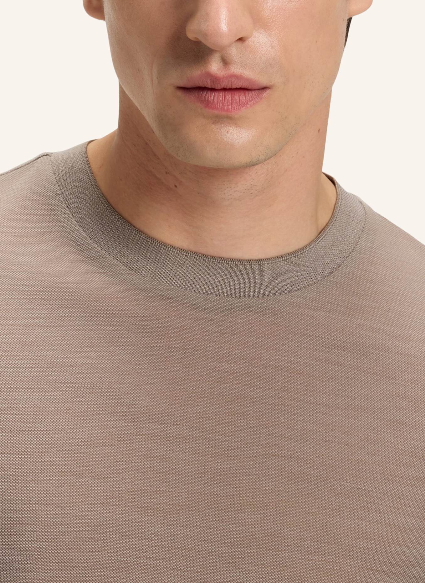 BOSS T-Shirt L-TESAR 113 Regular Fit: BEIGE