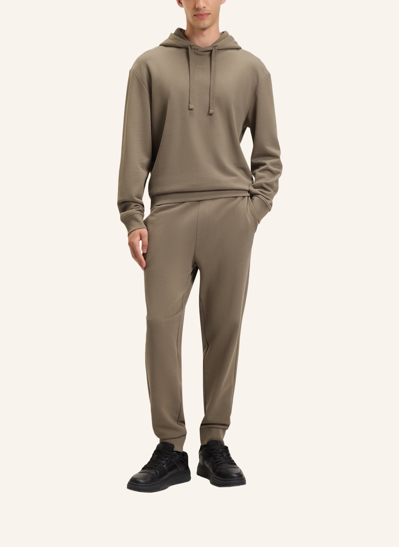 HUGO Sweatshirt TRACKSUIT_DAPODAYOTE Relaxed Fit: GRAU