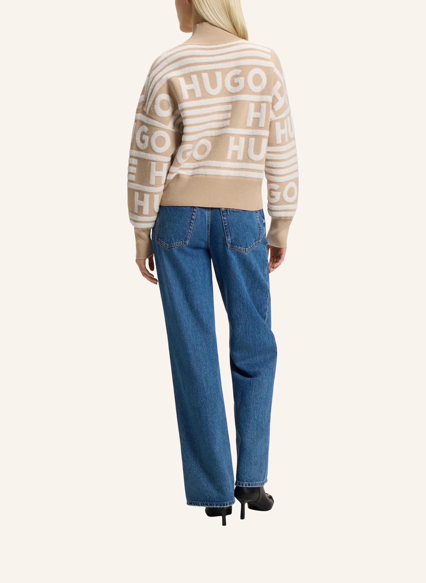 HUGO Pullover SISMINA Oversize Fit: BEIGE