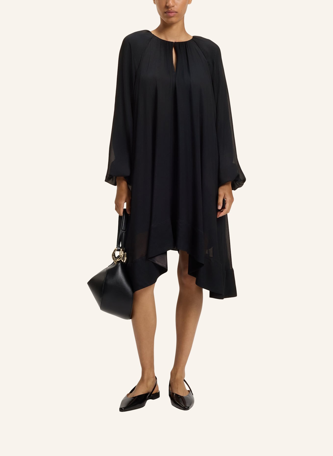 BOSS Business Kleid DELIM Relaxed Fit: DUNKELBLAU