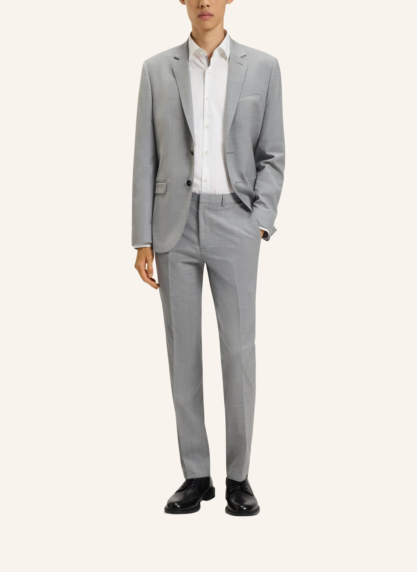 HUGO Business Hose HESTEN253X-MH Extra-Slim Fit: DUNKELGRAU