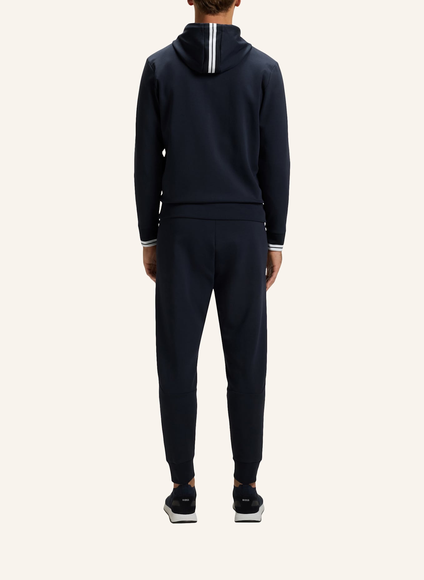 BOSS Sweatshirt FZ HOODIE ZONE Regular Fit: DUNKELBLAU