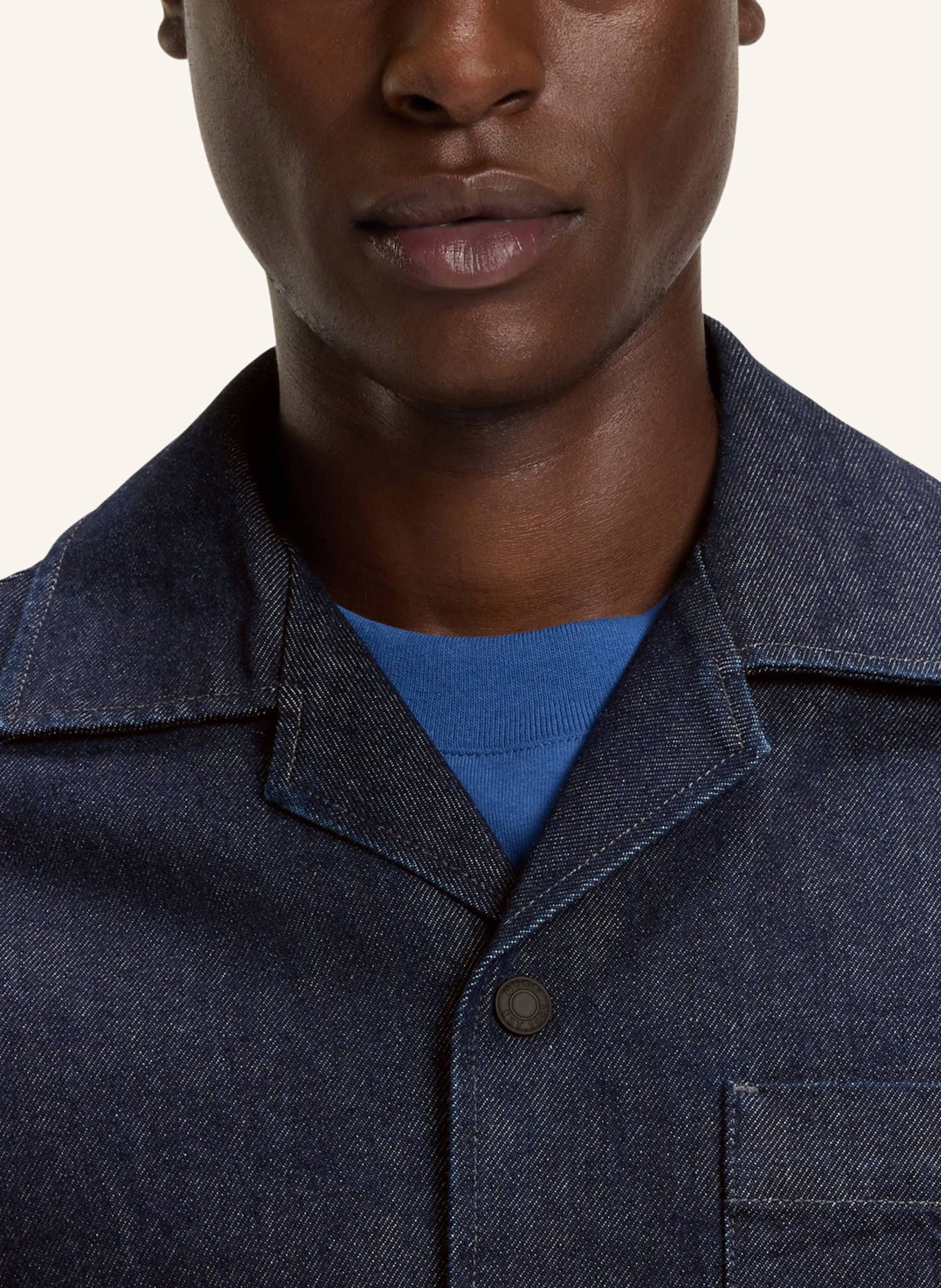 HUGO Business Hemd EDELO Oversize Fit: DUNKELBLAU