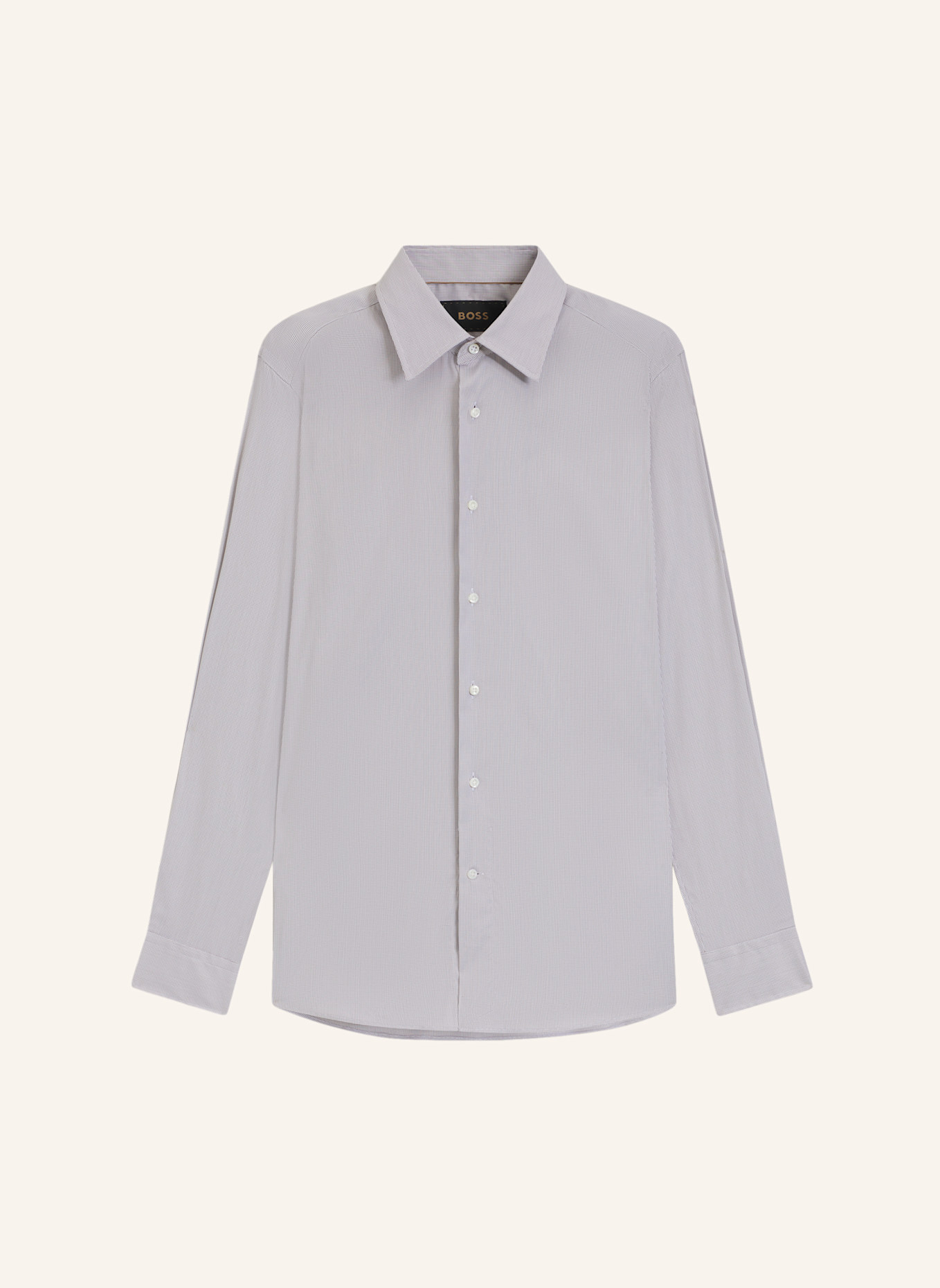 BOSS Business Hemd L-HAYS-KENT-C1-243 Slim Fit: BEIGE