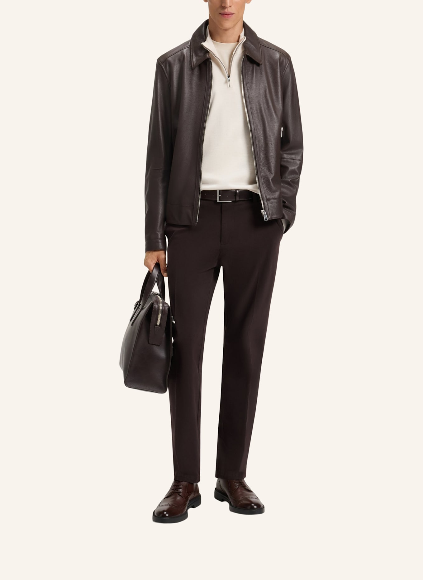 BOSS Casual Hose H-KANE1 Modern Fit: DUNKELBRAUN