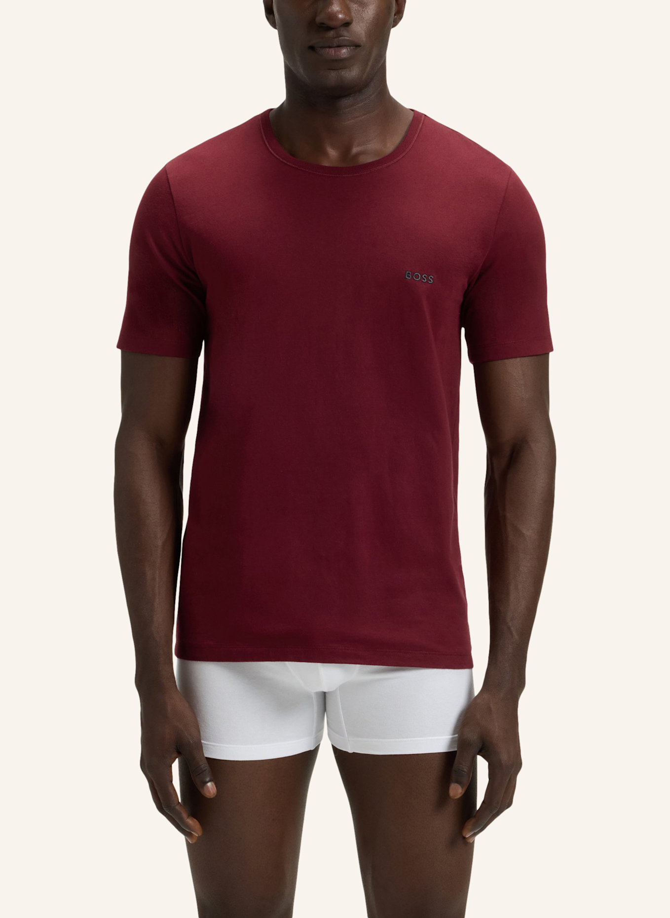 BOSS Unterwäsche Top TSHIRTRN 3P CLASSIC Regular Fit: WEISS