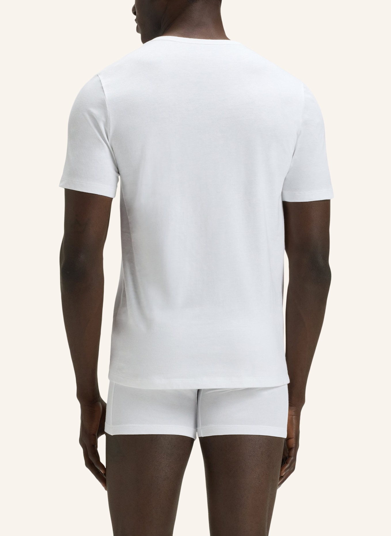 BOSS Unterwäsche Top TSHIRTRN 3P CLASSIC Regular Fit: WEISS