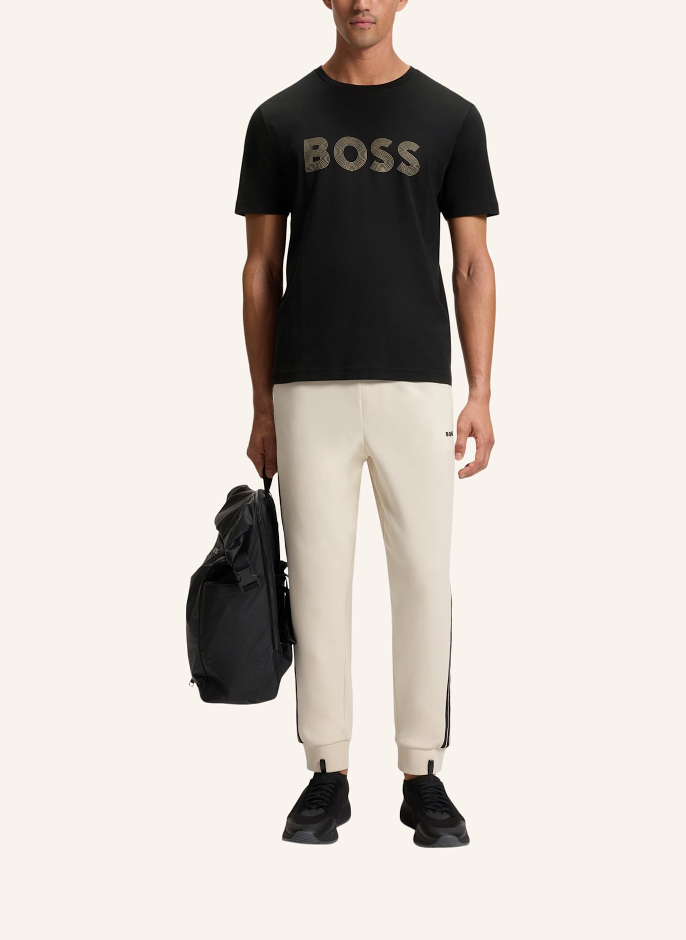 BOSS T-Shirt TEE LOGO FUTURE Regular Fit: SCHWARZ