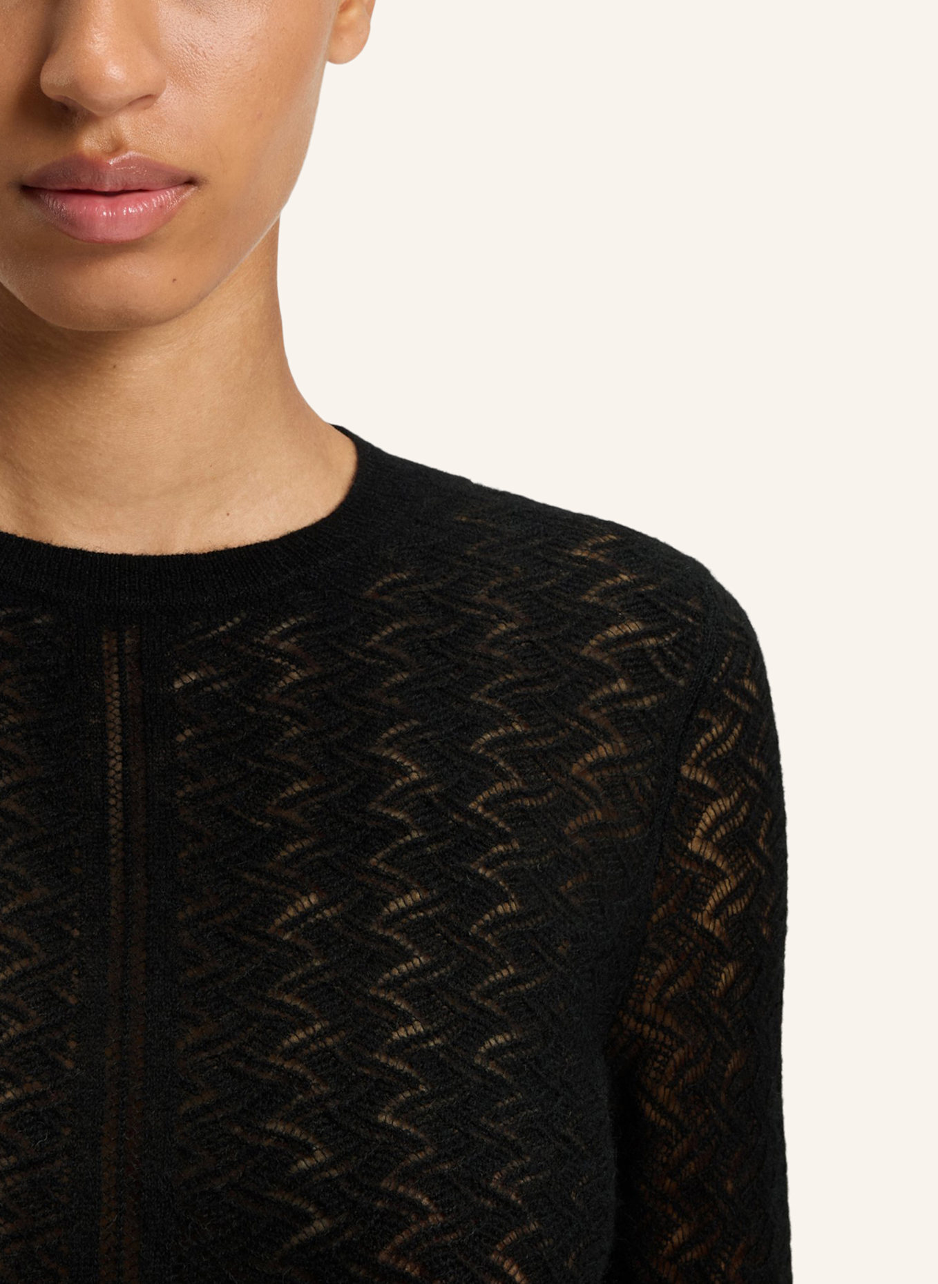 BOSS Pullover C_FASILEA Slim Fit: SCHWARZ