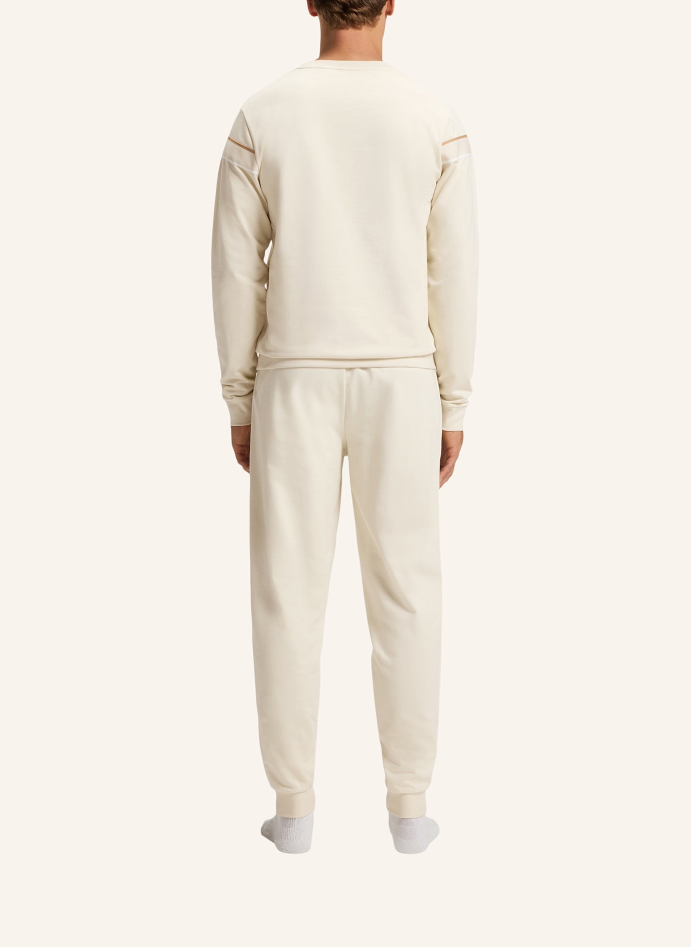 BOSS Loungewear Oberteil ICONIC SWEATSHIRT Regular Fit: WEISS