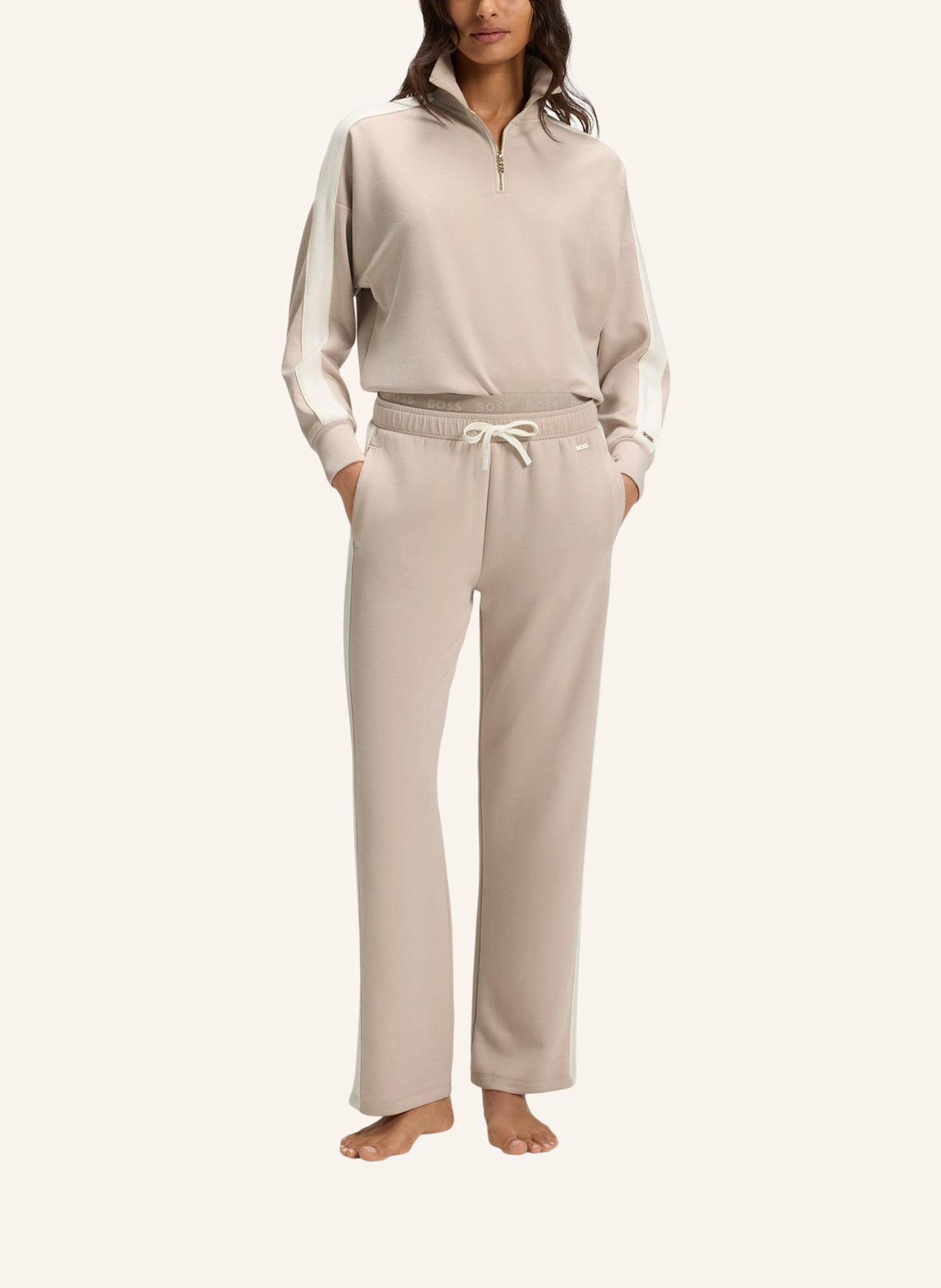 BOSS Loungewear Unterteil TWIN_PANTS: BEIGE