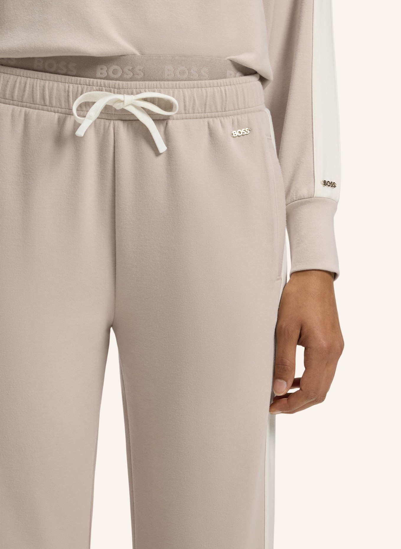 BOSS Loungewear Unterteil TWIN_PANTS: BEIGE
