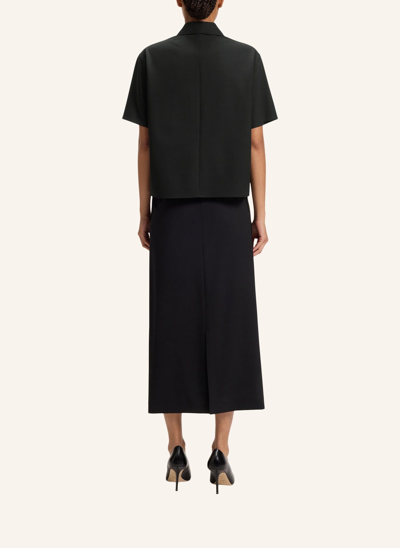 BOSS Business Bluse BULERA Regular Fit: SCHWARZ