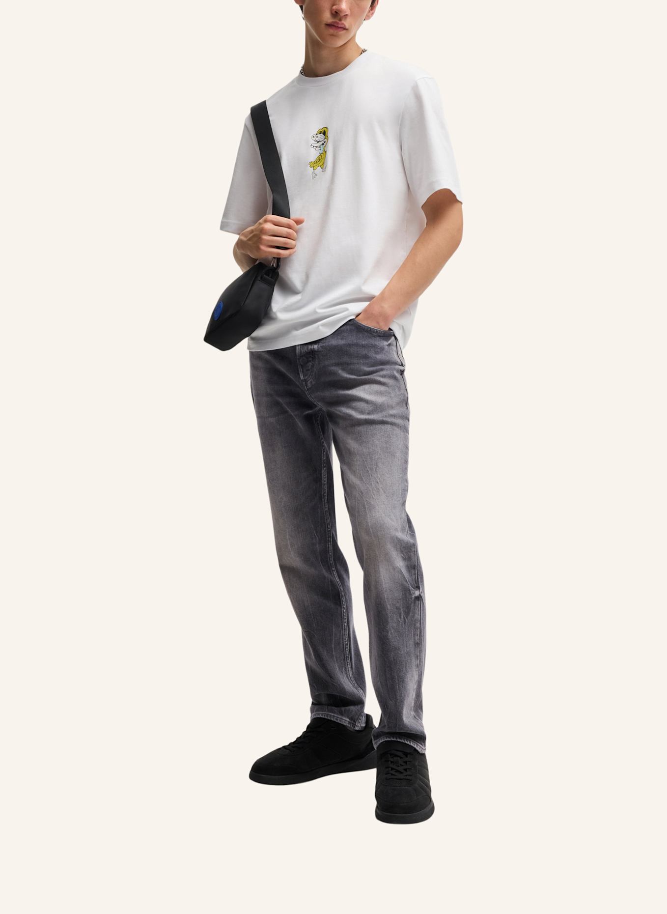 HUGO Jeans BRODY Tapered Fit: DUNKELGRAU