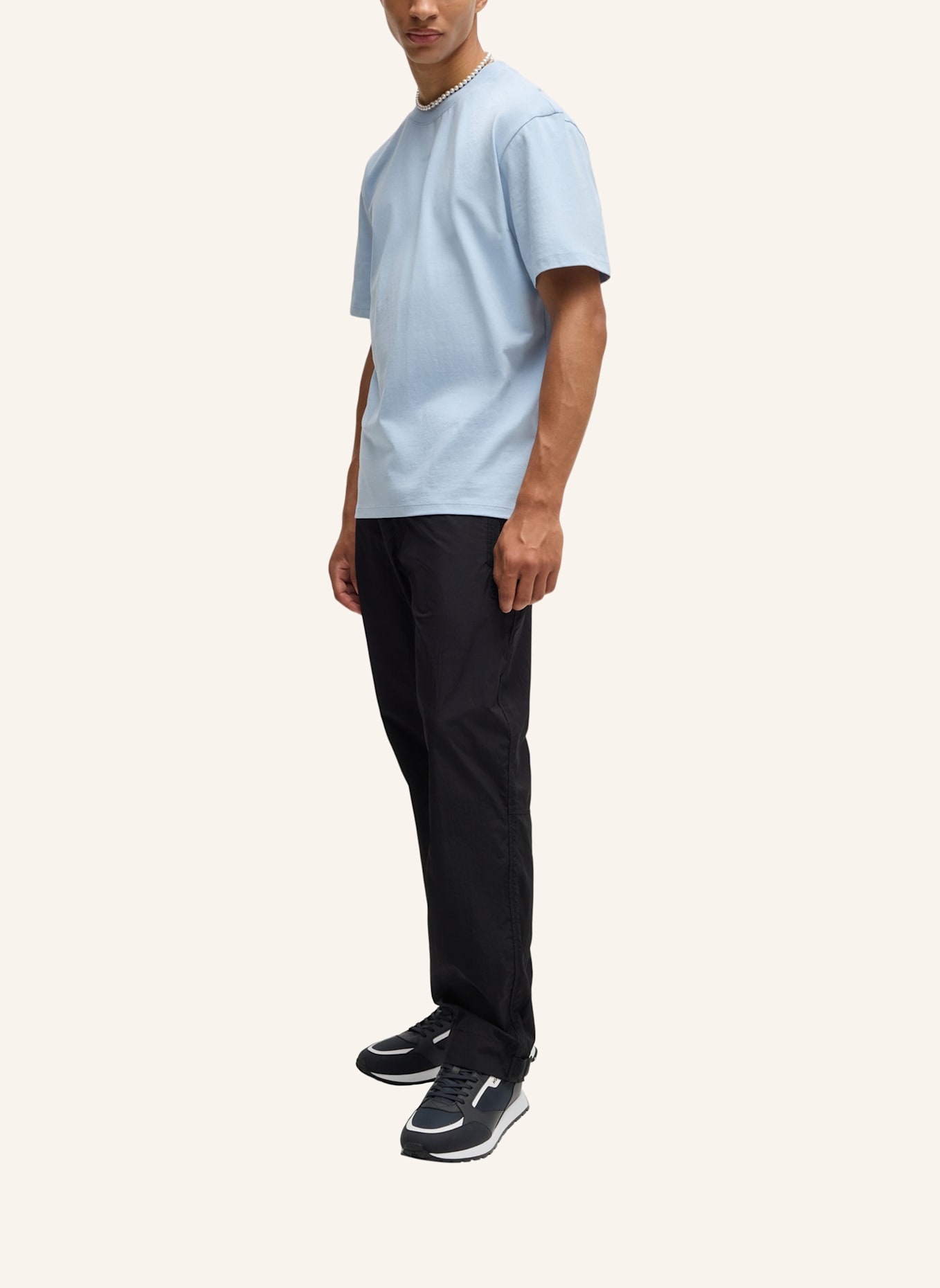 HUGO Sneaker ICELIN_RUNN_PUMF_N: DUNKELBLAU