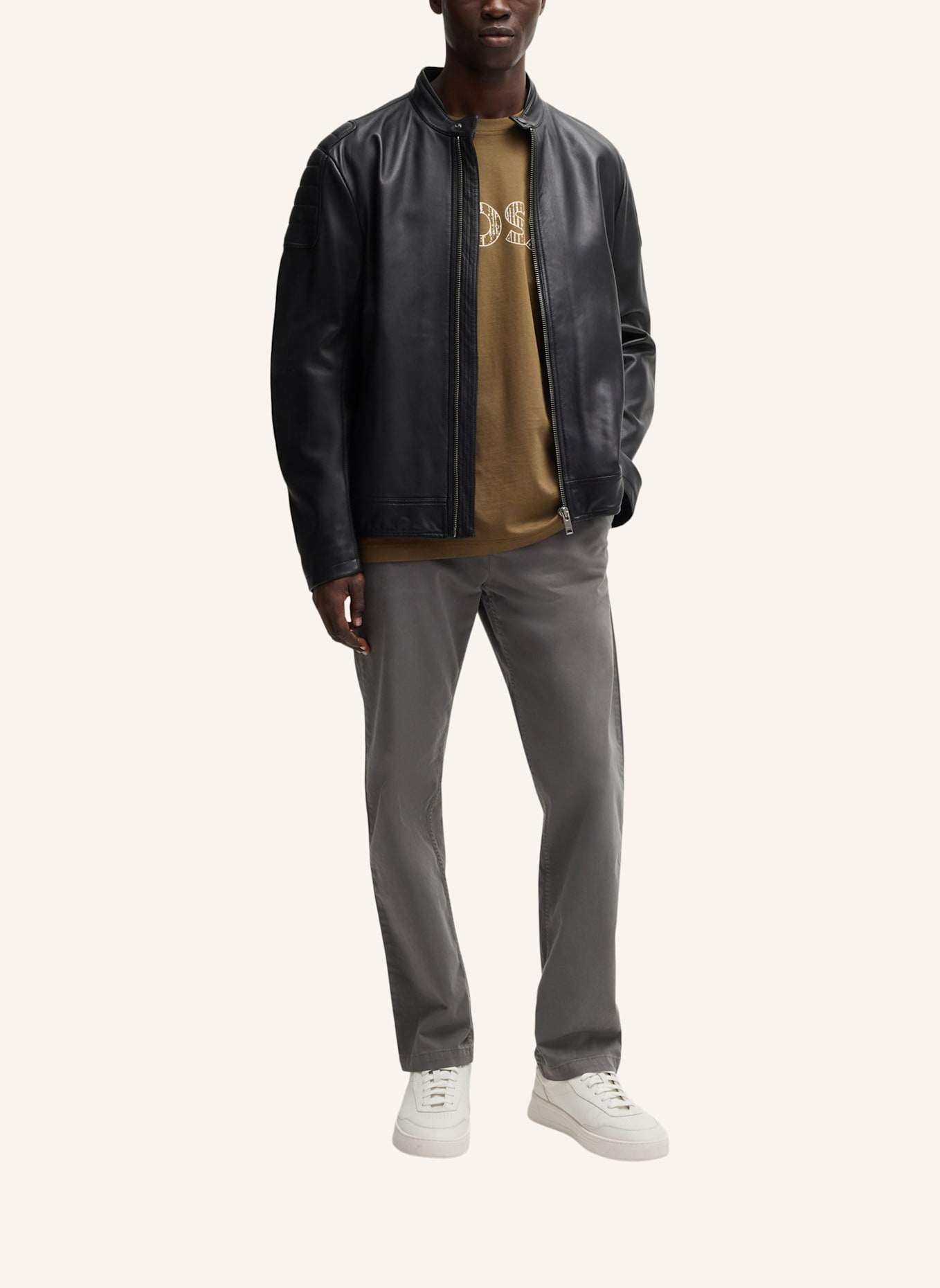 BOSS Chino REGULAR-1 Regular Fit: DUNKELGRAU