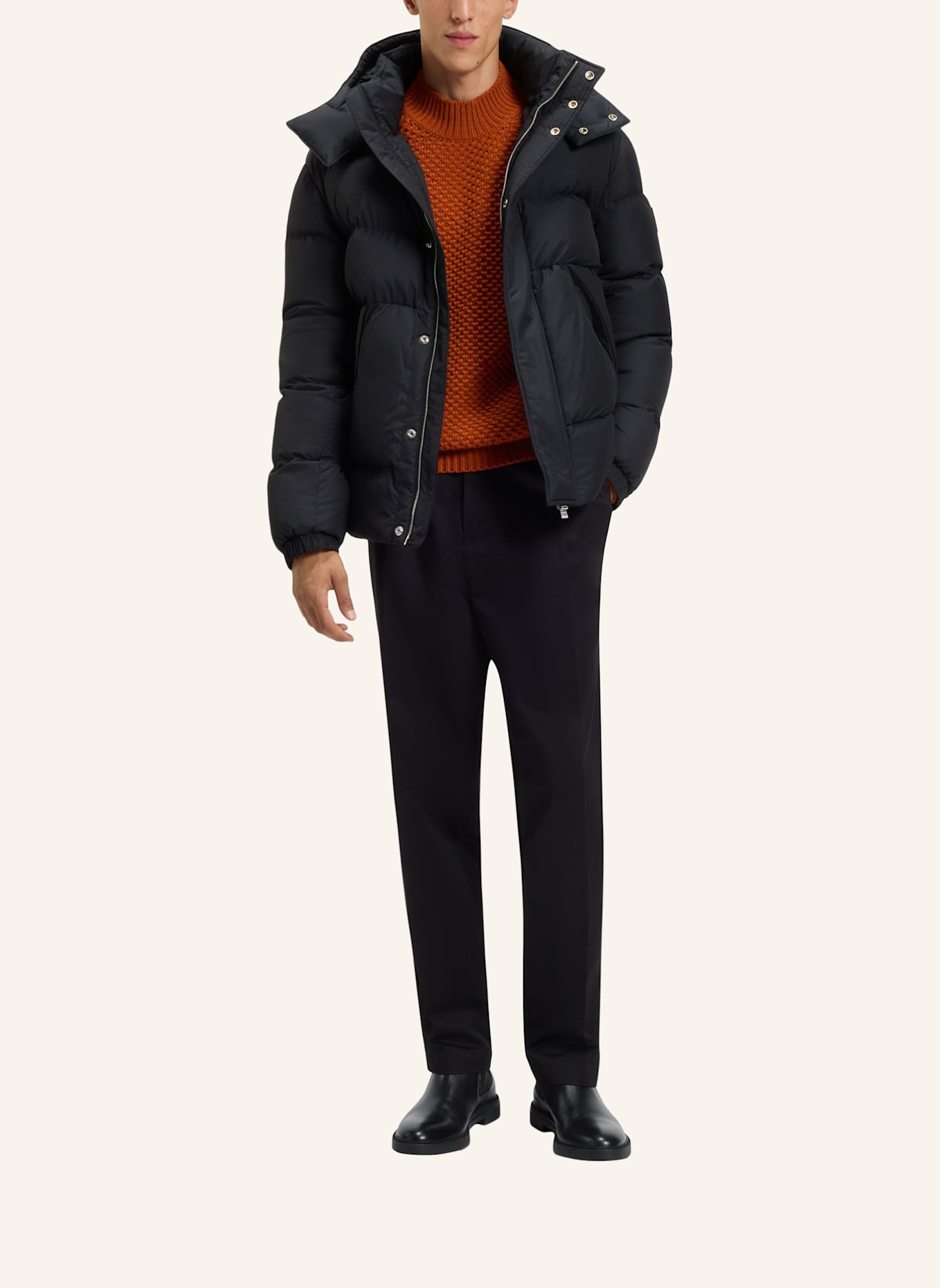 BOSS Stiefel CALEV_CHEB_LTFB: SCHWARZ