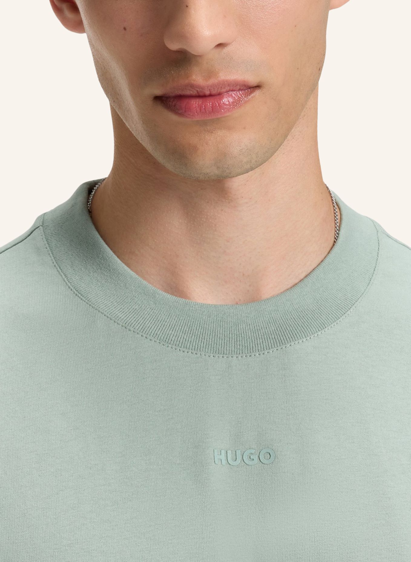HUGO T-Shirt DAPOLINO: HELLGRÜN