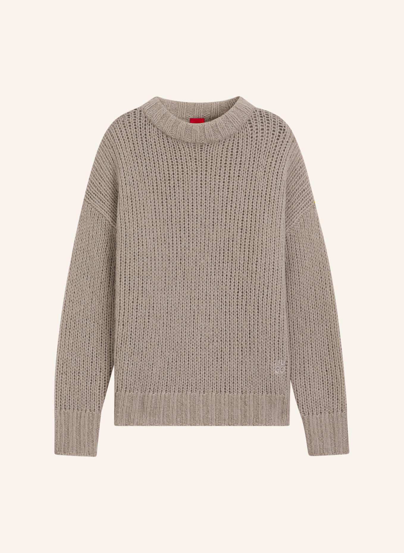 HUGO Pullover SLOOSSY Oversize Fit: BEIGE