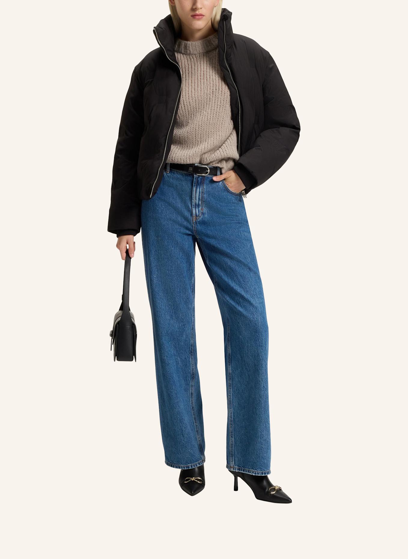 HUGO Pullover SLOOSSY Oversize Fit: BEIGE