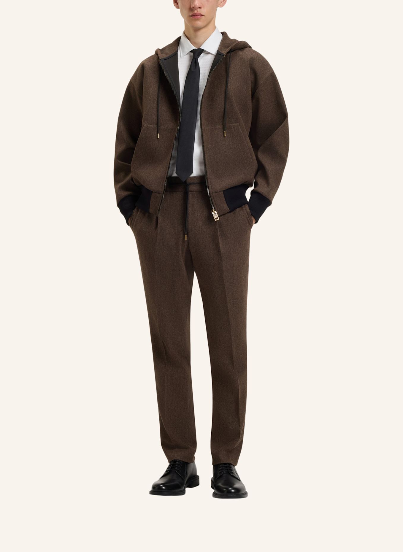 HUGO Business Hose GETLIN251F3 Slim Fit: BRAUN