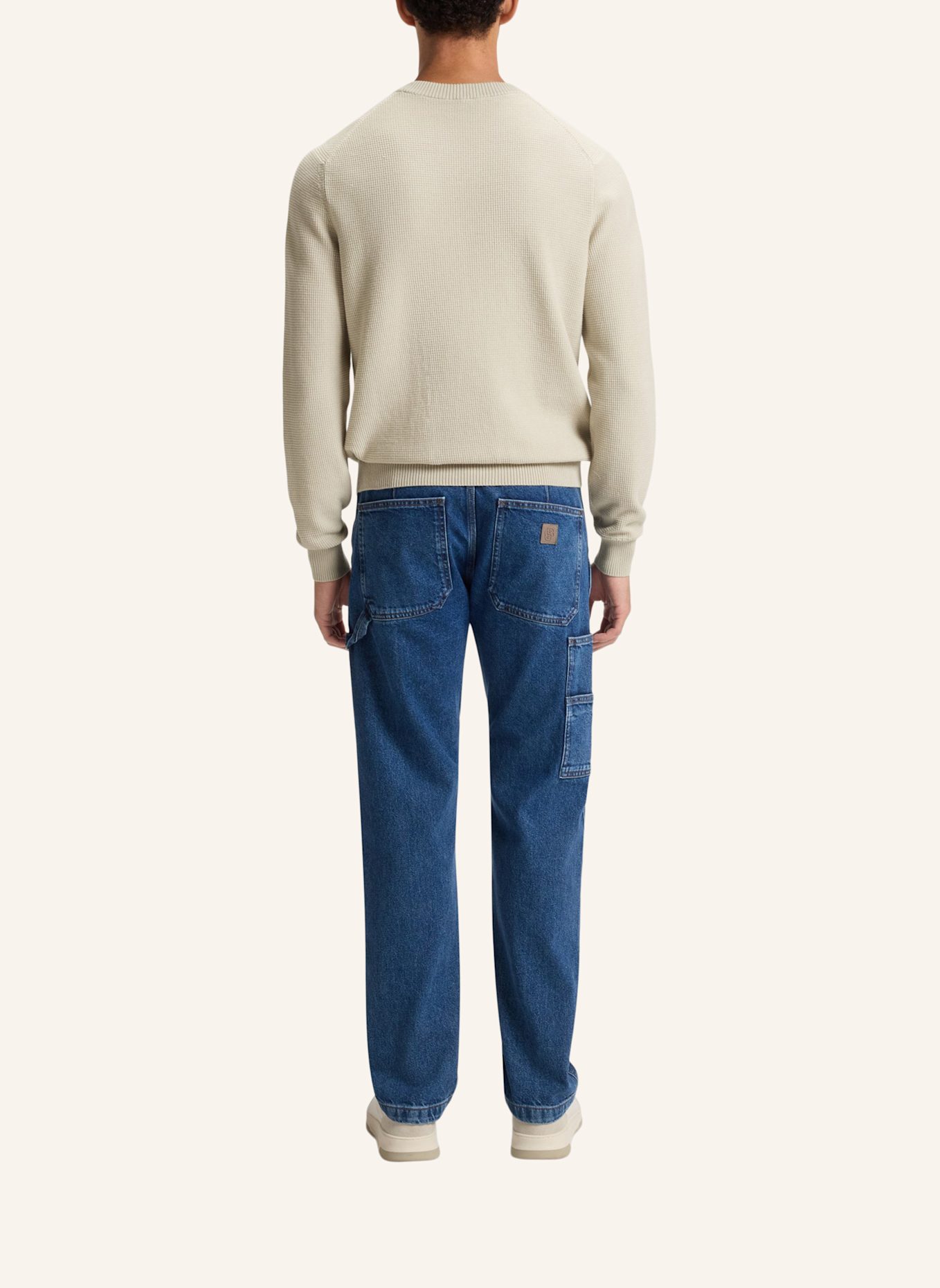 BOSS Pullover KLAPOK Regular Fit: BEIGE