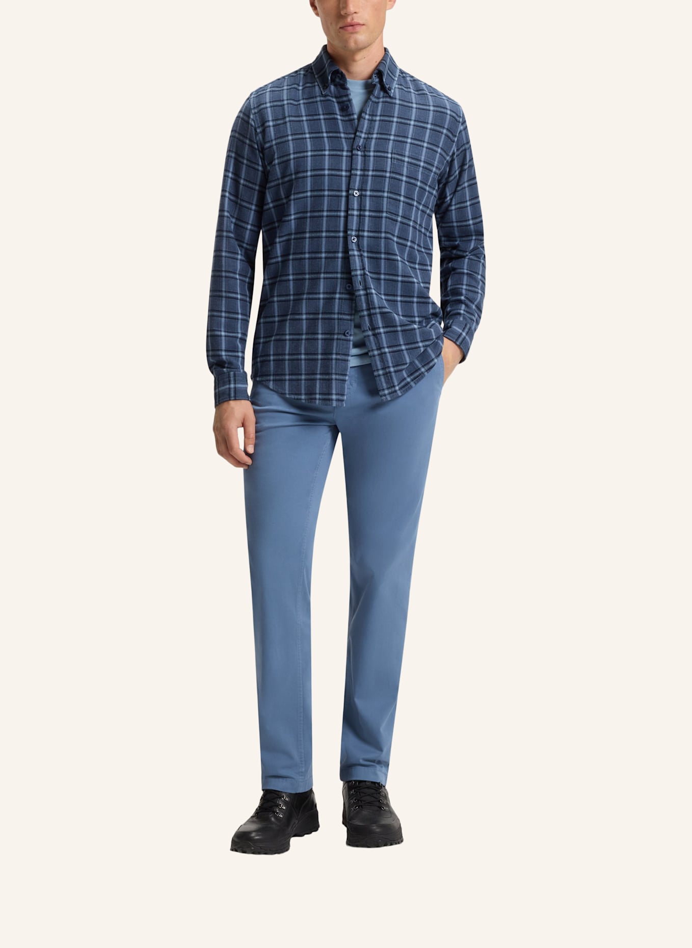 BOSS Chino REGULAR-1 Regular Fit: BLAU