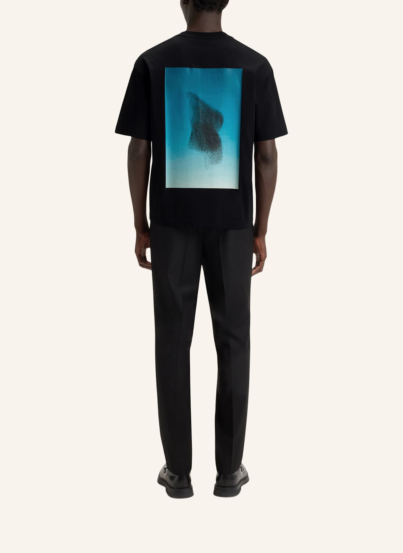 HUGO T-Shirt DORIZON Oversize Fit: SCHWARZ